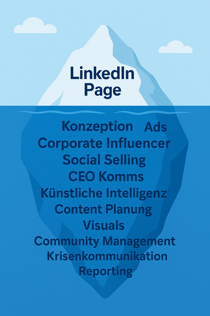 Hinter einer wirksamen LinkedIn Company Page steckt viel mehr Know-how und Arbeit, als du es mit bloßem Auge erkennen kannst