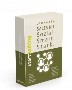 Die Grafik zeigt das Produkt LinkedIn Sales Kit für den Vertrieb von Start Talking.